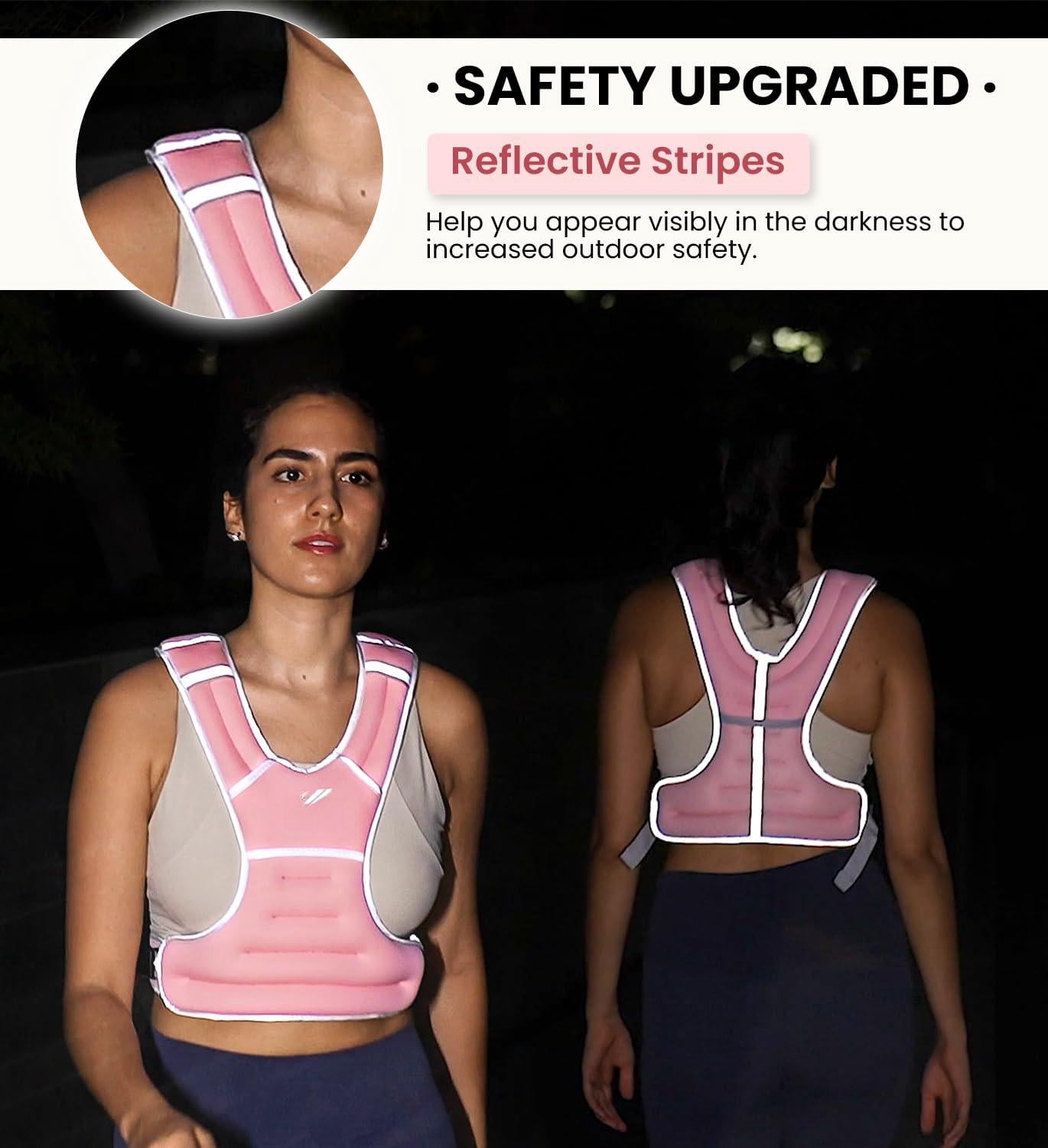 Weighted Vest 10 lbs Pink Fitness Workout Gear