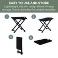 thumbnail image 5 of Convenience Concepts Designs2Go Folding Tray Table, Black, 5 of 6