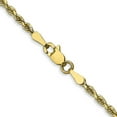 thumbnail image 4 of 10k Solid Lobster Claw Closure Gold 2.25mm Sparkle Cut Quadruple Rope Chain Necklace 22 Inch Jewelry for Women, 4 of 8