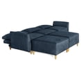 thumbnail image 3 of Sala Modular Makora Morelli Memory Foam Azul Chenille De 5 Módulos, 3 of 10