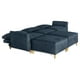 thumbnail image 3 of Sala Modular Makora Morelli Memory Foam Azul Chenille De 5 Módulos, 3 of 10