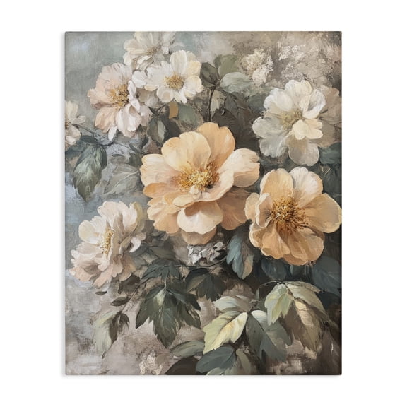 Stupell Industries Traditional Soft Floral Arrangement Canvas Art, 16 x 20, by Petals Prints Design