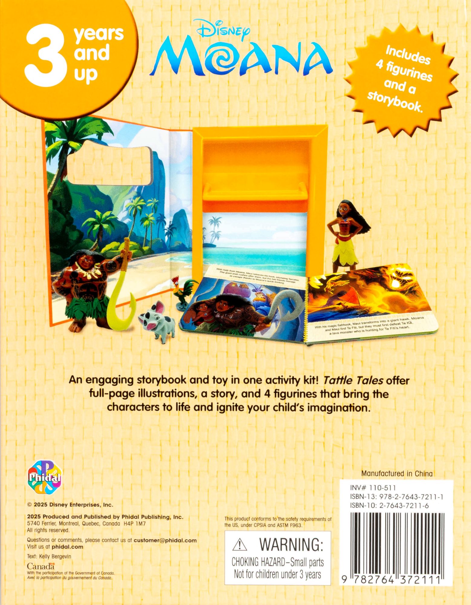 TATTLE TALES MOANA WALMART EXCLUSIVE (BOARD BOOK)