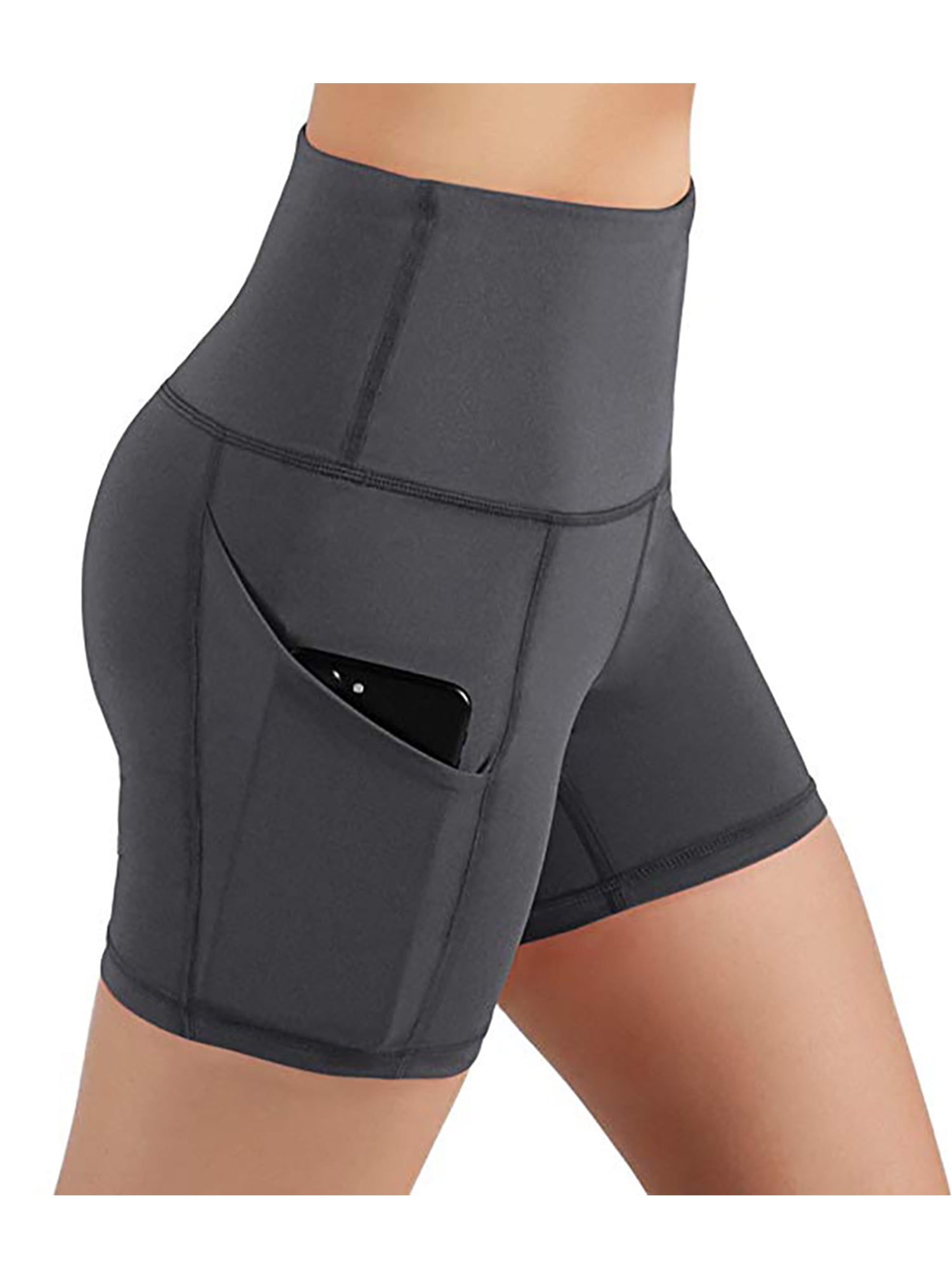 Capreze Womens High Waist Biker Shorts with Pockets Yoga Workout  Compression Shorts Running Jogging Tights Leggings - Walmart.com