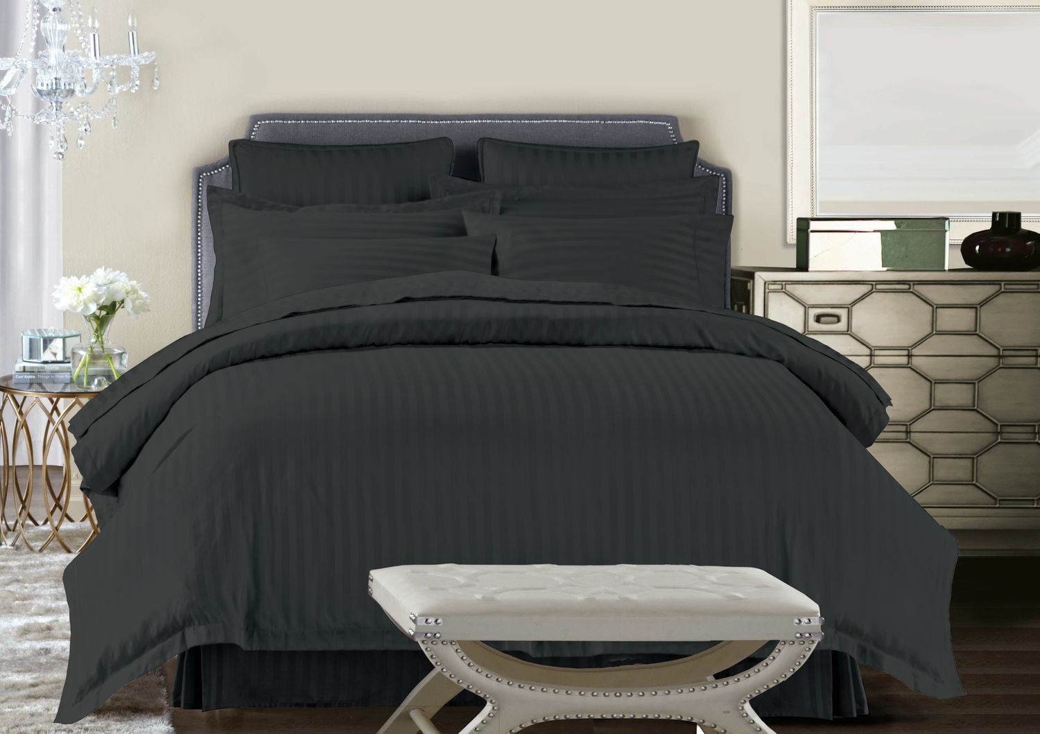 HS Silver D/Q Duvet Cover Set, 3 Piece D/Q Duvet Cover Set