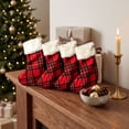 thumbnail image 6 of 2026 Christmas Stockings with Name Tags,Large Personalized Christmas Stocking Deer Santa Non Woven Xmas Stocking,Fireplace Hanging Stockings Boots for Holiday Christmas Decor, 6 of 6