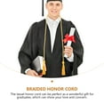 thumbnail image 3 of 2 cordones trenzados de honor para graduación con borlas para decoración de graduación., 3 of 7
