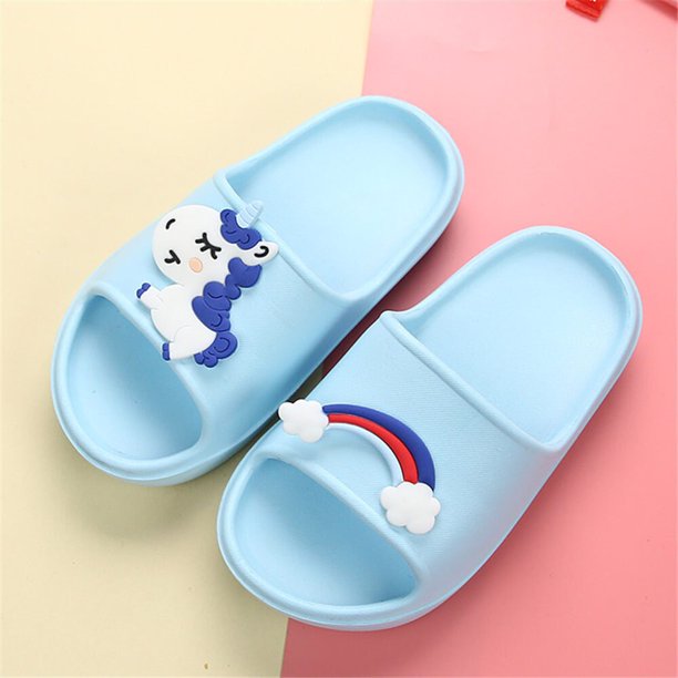 Novedad de verano de Disney, sandalias para niños, zapatillas de verano con bonitas princesas de dibujos animados, zapatillas de baño antideslizantes resistentes al desgaste, plantilla de 16,8 cm Gao Jinjia LED
