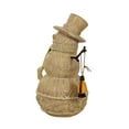 thumbnail image 3 of Ganz Carved Wood-Look Snowman - One Figurine 7.75 Inch, Polyresin - Winter Stick Arms Scarf Mx188588 Lantern, 3 of 3