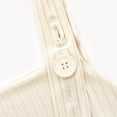 thumbnail image 3 of Defitshape Women's Cute Nightgown Ribbed Knit V Neck Summer Long Sleep Dress Sexy Lace Comfy Chemise Soft Cool Sleeveless Sleepwear Beige 4-6, 3 of 4