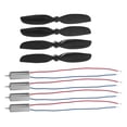 thumbnail image 1 of Hollow Shaft Motor with Propeller Coreless Motor for Replacement 1Set Plastic Black, 1 of 4