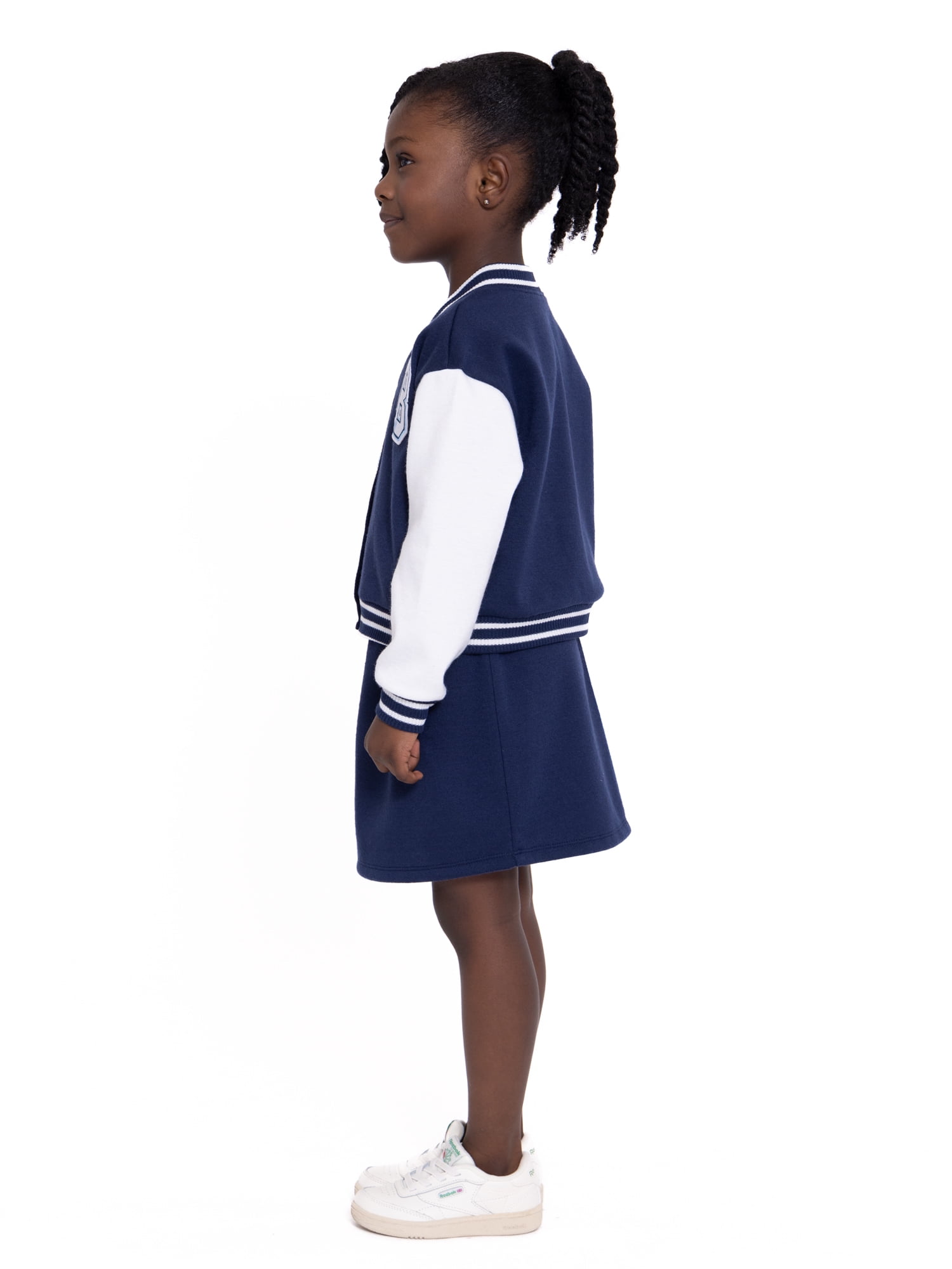 Bluey Toddler Girls Varsity Jacket and Skirt Set, Sizes 12M-5T
