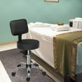 thumbnail image 3 of Zimtown Swivel Salon Stool Chair with Back Support Adjustable Hydraulic Chair with Backrest, 3 of 9