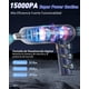 thumbnail image 2 of Aspirador de Mano 4 en 1 para Coche, 15000 Pa, Mini Soplador de Aire Portátil Inalámbrico, Aspiradora Recargable de Pantalla LED, Fuerte Succión para Limpieza de Coche, Hogar, Oficina(Gris), 2 of 5