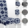 thumbnail image 3 of Stretch Spandex Dining Room Chair Covers \u2013 Set of 4 Universal Removable Washable Chair Seat Slipcovers Protector for Kitchen, Ceremony, Wedding, Banquet, Hotel and Party, 3 of 6