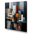 thumbnail image 2 of Designart "Vector Of Onyx Opulence I" Abstract Shapes Wall Art Living Room, 2 of 7