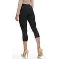 thumbnail image 6 of LMB Capri Leggings for Women Buttery Soft Polyester Fabric, Black, XL - 3XL, 6 of 6