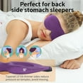 thumbnail image 2 of Sparklane - Sleep Mask for Back and Side Sleeper, Block Out Light, Luxury Sleeping Eye Mask of 3D Night Blindfold, Zero Pressure Breathable Travel Eye Cover Purple, 2 of 7