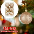 thumbnail image 2 of Christmas Savings! SHENGXINY Christmas Ball Ornaments Christmas Ball Pendant, Decorative Shatterproof Christmas Tree Pendants Hanging 40mm Christmas Baubles Balls Ornaments Sets Pack of 12 Pcs Gold, 2 of 3