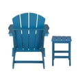 thumbnail image 5 of Adirondack Chair with Square Side Table Included for Outdoor Patio Garden Porch Seating, Pacific Blue, 5 of 6