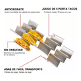 thumbnail image 3 of U-taste Soportes Para Taco Acero Inoxidable Porta Tacos 5pcs Plata, 3 of 4
