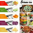 thumbnail image 5 of Stainless Steel Vegetable Slicer with 5 Blades Adjustable Mandoline Slicer Professional Vegetable Onion  Grater Kitchen Accessories, 5 of 11