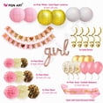 thumbnail image 3 of Set de 35 piezas de decoración para baby shower PGN ART Pink Gold Girl, 3 of 6