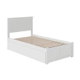 thumbnail image 2 of Urban Twin Platform Bed with Trundle in White, 2 of 5