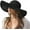 Black, variant on Sun Beach Hats Women, Floppy Summer Hats with Wide Brim, Packable Sunhat for Women Foldable