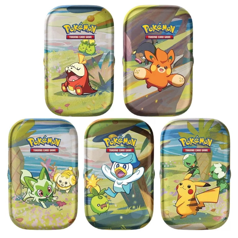 Pokemon Scarlet & Violet Series 5-pack Mini Tins + 4 Promo Cards Pokemon Scarlet & Violet Series 5-pack Mini Tins + 4 Promo Cards