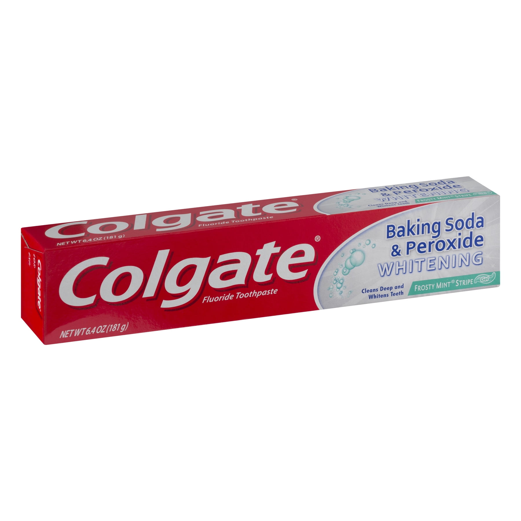 Colgate Fluoride Toothpaste Baking Soda & Peroxide Whitening Frosty Mint Stripe