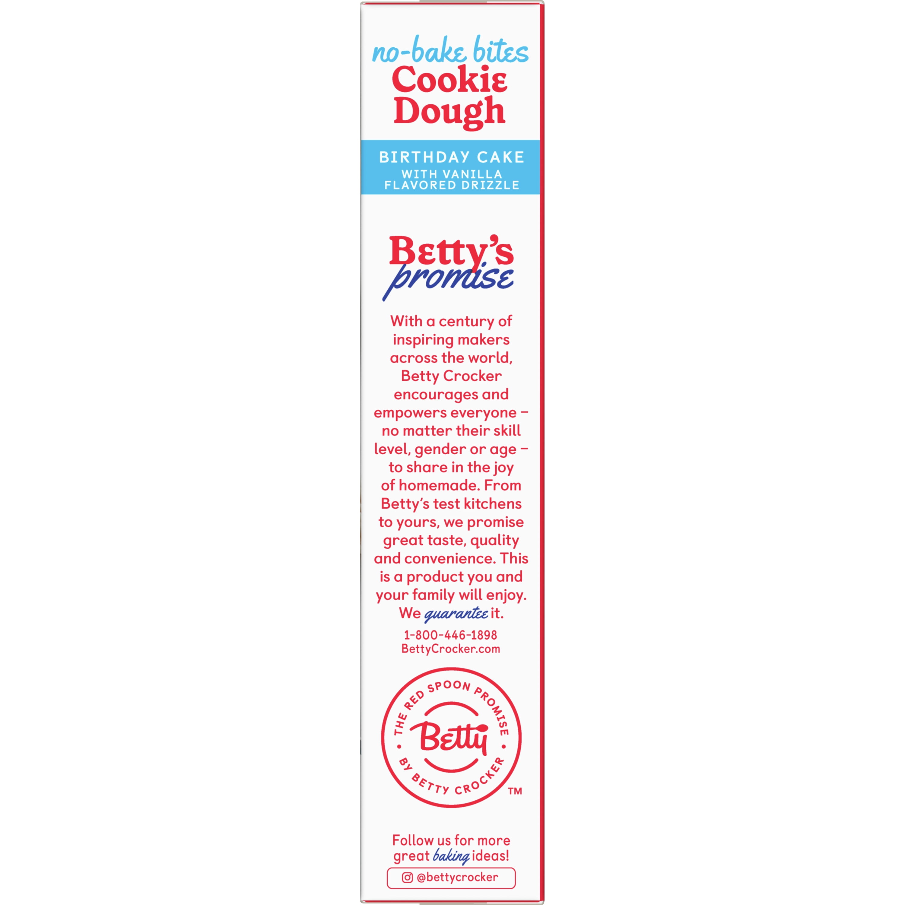 Betty Crocker No-Bake Bites Birthday Cake Cookie Dough, 12.2 oz.