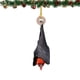 thumbnail image 4 of Adorno navideño de murciélago colgante boca abajo | Decoración gótica de Halloween | Adorno de murciélago negro de 8 cm para árbol y repisa, 4 of 5
