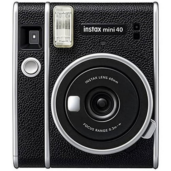 INSTAX MINI 40 Instant Film Camera, Black and Silver