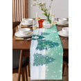 thumbnail image 4 of Red Truck Christmas Burlap-Cotton Table Runner 72 Inches Long,Green Tree Xmas Snowflake Farmhouse Table Runners,Outdoor Dining Tablecloths Decor for Baby Shower Party Wedding 13x72, 4 of 9