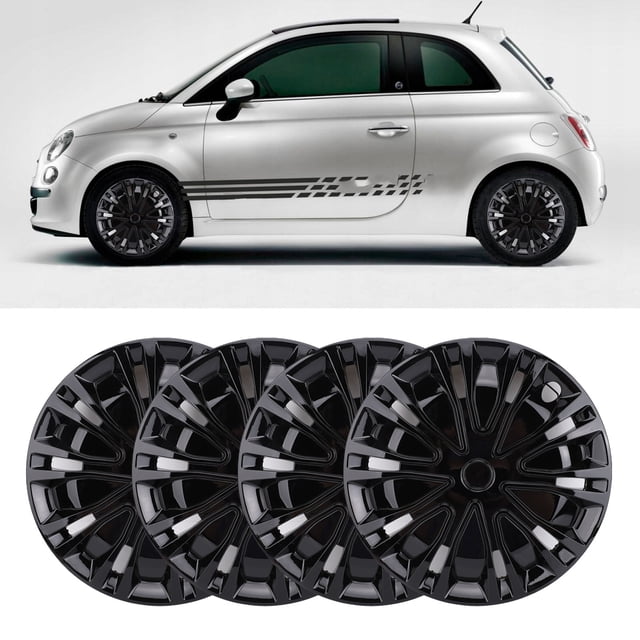 4 Tapacubos De 15 Pulgadas Con Protección Completa, Aspecto Elegante, Ajuste Universal, Cubierta De Llanta R15 A Presión Para La Mayoría De Autos, Camionetas Y SUV.
