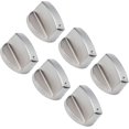 thumbnail image 3 of Cooker Stove Control Knob, 6Pcs 8mm Rotate Knob Zinc Alloy Control Knob Replacement Control Knob for Kitchen Range Gas Stove Microwave Oven (45° Switch), 3 of 8