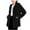 Black, variant on IVEYRTF Childrens Girls Solid Color Hooded Cardigan Long Sleeve Jacket with Pockets Soft Breathable Casual Outerwear for Everyday Play and Outdoor Activities(Black,9 Years)