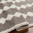 thumbnail image 7 of Hauteloom Hija Farmhouse Shag Living Room, Bedroom Area Rug - Shaggy Plush Pile Carpet - Soft Touch High Pile - Beige, Brown, Cream - 6'7" x 9', 7 of 7