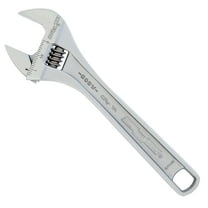 CHANNELLOCK 8-inch Adjustable Wrench, Precise 1.18-inch Wide Mouth Jaw Capacity (808W)