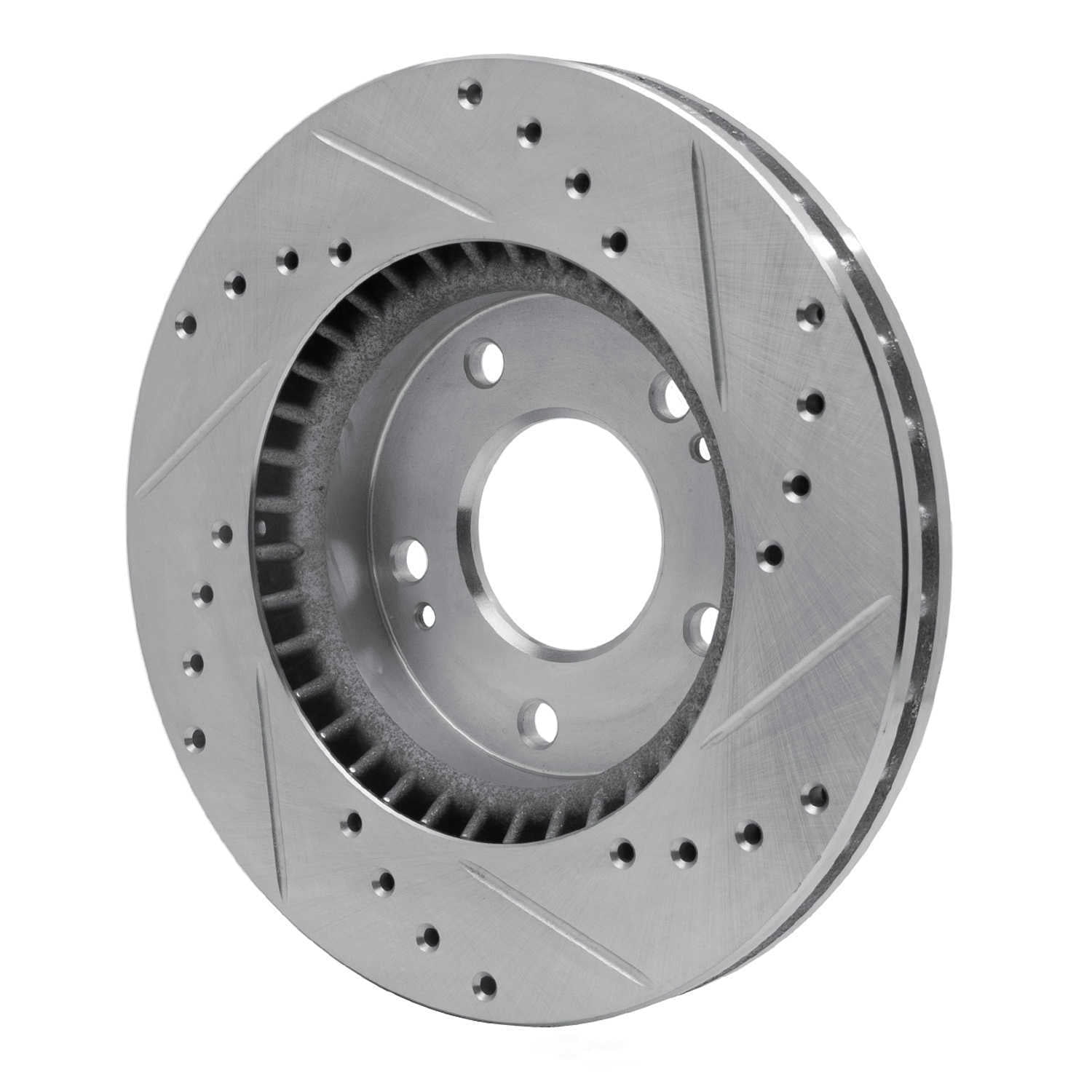 Dynamic Friction Company 631-03023L DFC Brake Rotor - Drilled And Slotted - Silver