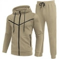 thumbnail image 4 of Aofany Men's Tracksuit Set Sweatsuit Jogging Suits Full Zip Casual Hooded Jackets Pants Athletic Workout 2 piece Outfits, 4 of 4