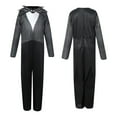 thumbnail image 1 of Nvse* Stripe Tail Coat Jack Costume Kids Skellington Costume Christmas Jack Jumpsuit Halloween Costume(Black )185, 1 of 4
