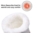 thumbnail image 4 of HOMEHOT Kid's Snow Boots Faux Fur Lining Warm Winter Boots​ Anti-slip Boots for Girls Pink 1 Big Kid, 4 of 6