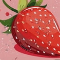 thumbnail image 5 of Awypu Cartoon Style Strawberry Shower Curtain Waterproof Multiple Sizes White, 5 of 7