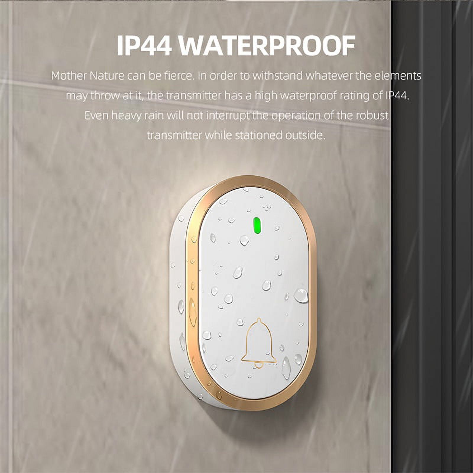 Intelligent Doorbell Wireless Waterproof Super Endurance 300M Range Four Modes 60 Music