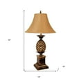thumbnail image 2 of 32" Gold Metal Pineapple Table Lamp With Gold Classic Empire Shade, 2 of 6