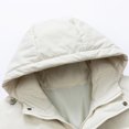 thumbnail image 6 of Men Puffer Jacket Winter Warm Thick Hooded Puffer Coat Zip Up Baggy Down Outerwear Relaxed Fit Padded Loose Casual Men's Jackets Khaki XXXL, 6 of 8