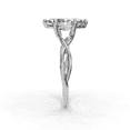 thumbnail image 2 of Divine Jewel 1.6 Ct Lab Created Diamond Engagement Ring - Women's Marquise Cut Solitaire Ring - 14K White Gold Plated Ring - Wedding Gifts for Guests - Promise Ring - Infinite Ring for Women's, 2 of 2