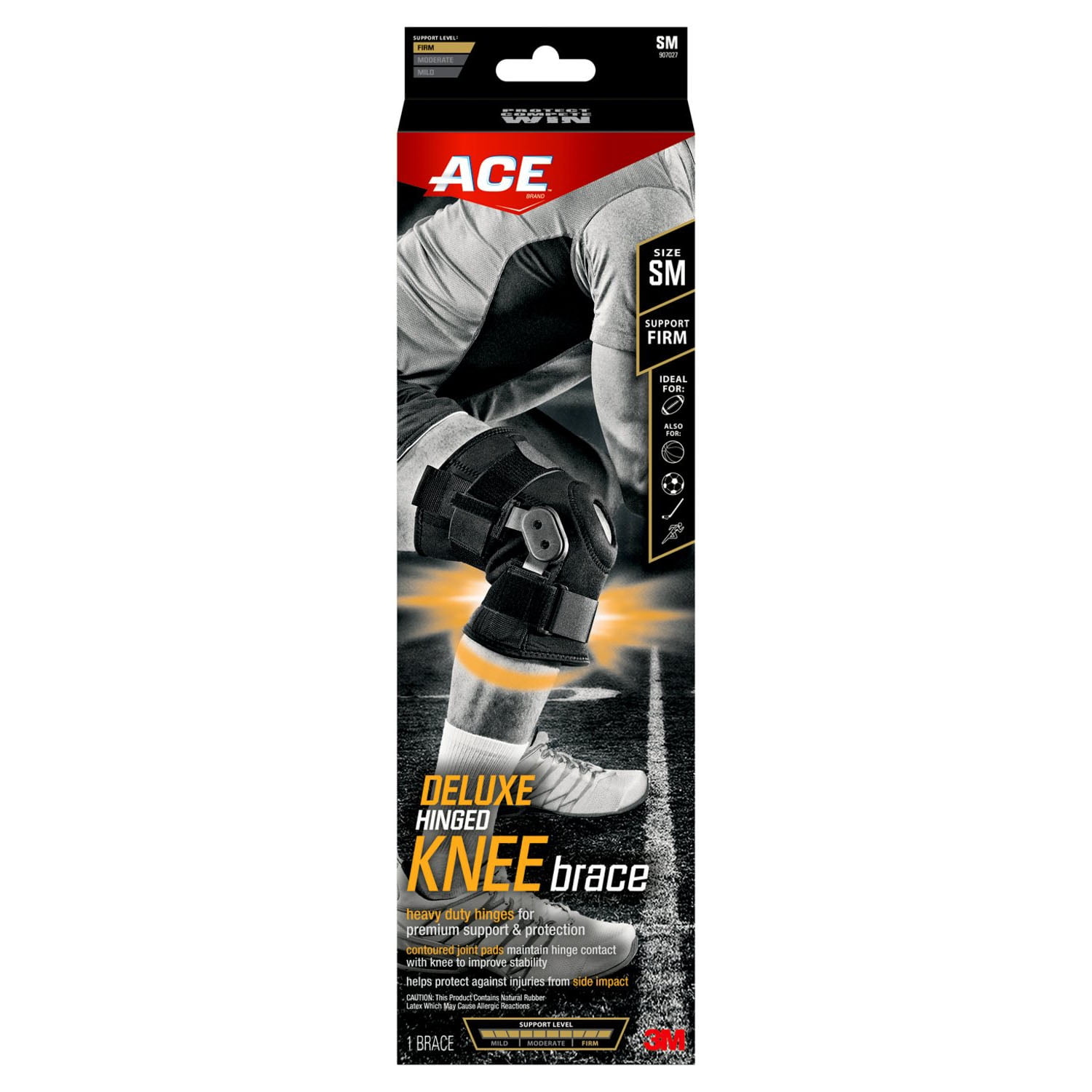 3M ACE Deluxe Hinged Knee Brace, Medium